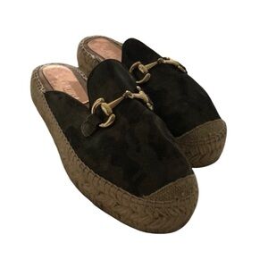 Conchisa Camo Mule Slip ons .